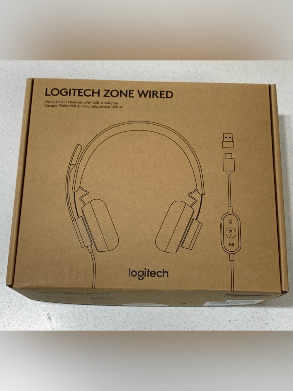 Logitech Zone Wired Noise Cancelling Headset & Microphone USB-C USB-A